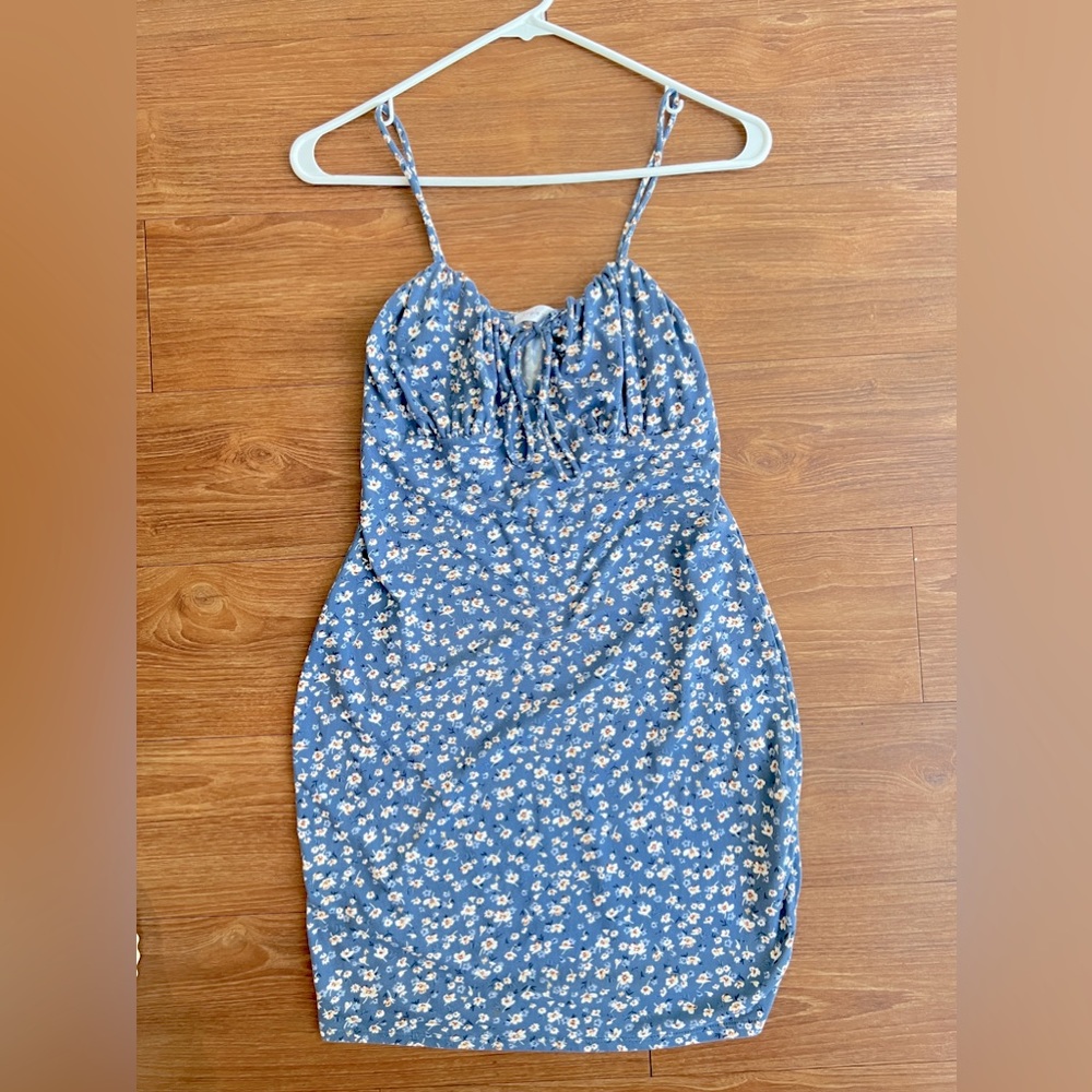 Triple seven mini bodycon spaghetti strap casual cute dress
